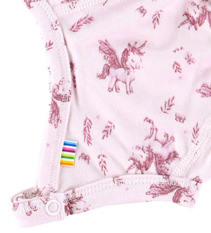 Joha Babyhjelm - Bambus - Lyserød m. Enhjørninger