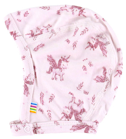 Joha Babyhjelm - Bambus - Lyserød m. Enhjørninger