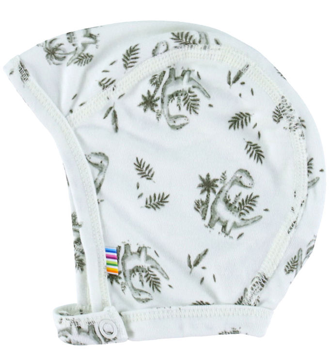 Joha Babyhjelm - Bambus - Mynte m. Dinosaurer