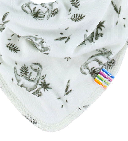 Joha Teething Bib - Bamboo - Mint w. Dinosaurs