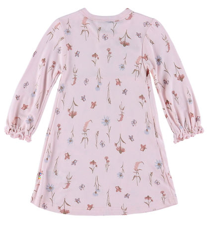 Joha Kjole - Bambus - Lyserød m. Blomster