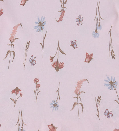 Joha Kjole - Bambus - Lyserød m. Blomster