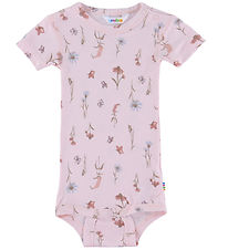 Joha Body k/æ - Bambus - Lyserød m. Blomster