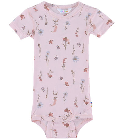 Joha Body k/æ - Bambus - Lyserød m. Blomster