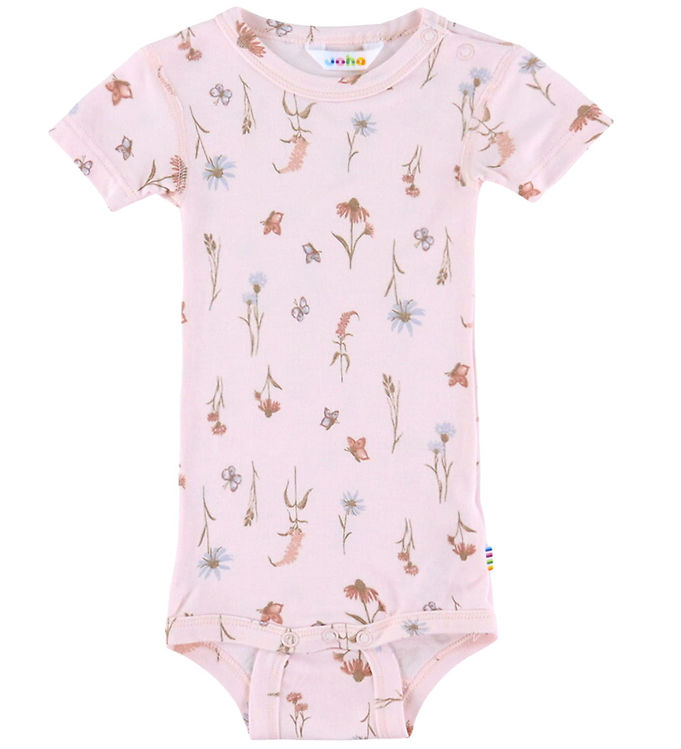 Joha Body k/æ - Bambus - Lyserød m. Blomster billede