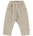 Joha Trousers - Light Brown w. Checs