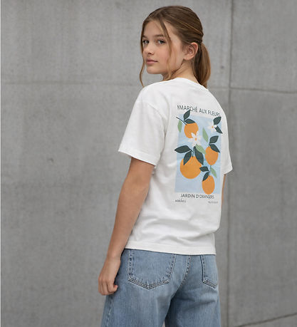 Hound T-shirt - HdAya - Off White m. Print