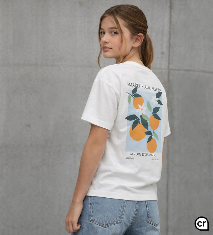 Hound T-shirt - HdAya - Off White m. Print