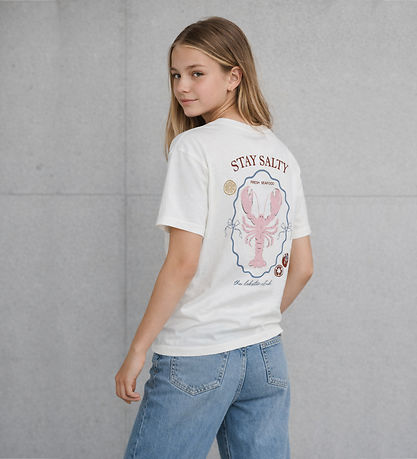 Hound T-shirt - HdAya - Off White m. Print