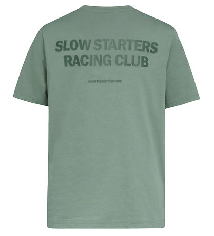 Hound T-shirt - HdAxel - Dusty Green m. Print