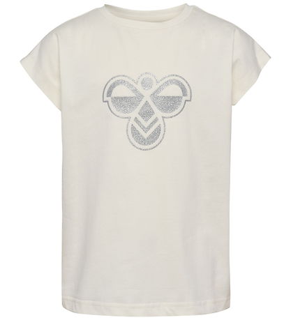 Hummel T-Shirt – HmlJR – Blanc De Blance