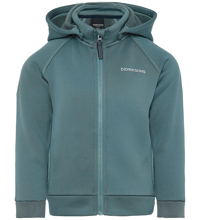Didriksons Cardigan m. Fleece - Siljan - Factory Blue