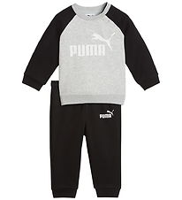 Puma Sweatsæt - Minicats - Grå/Sort