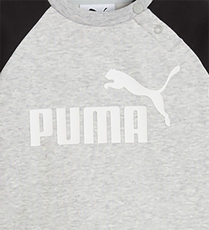 Puma Sweatsæt - Minicats - Grå/Sort