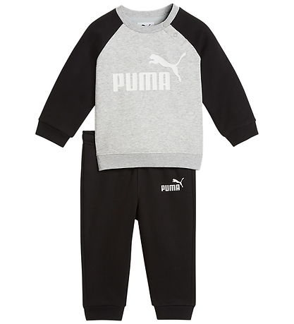 Puma Sweatsæt - Minicats - Grå/Sort