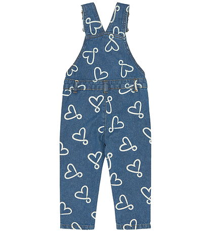 The New Smækbukser - TnstShea - Medium Blue Denim AOP