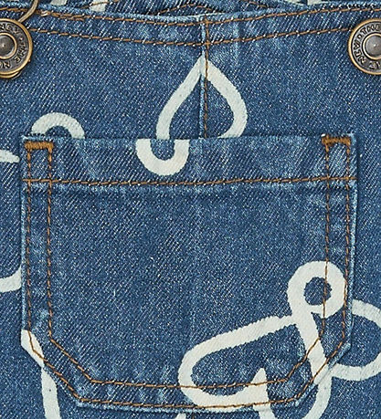 The New Smækbukser - TnstShea - Medium Blue Denim AOP