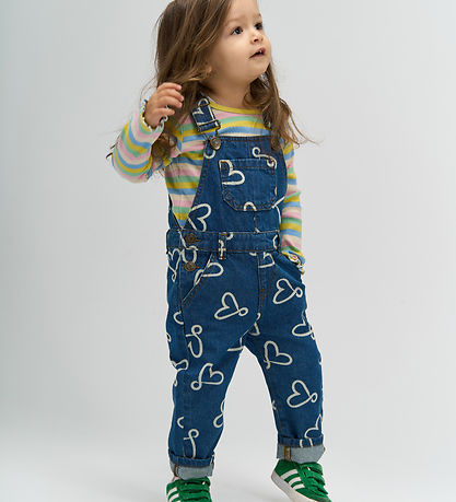 The New Smækbukser - TnstShea - Medium Blue Denim AOP