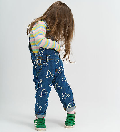 The New Smækbukser - TnstShea - Medium Blue Denim AOP