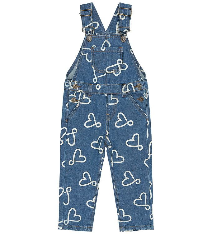 The New Smækbukser - TnstShea - Medium Blue Denim AOP