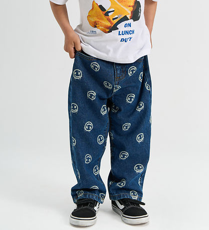 The New Jeans - Baggy Fit - TnstSpero - Medium Blue Denim AOP