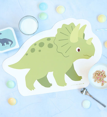 A Little Lovely Company Dækkeserviet - Vinyl - Little Dinosaur