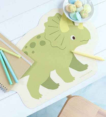 A Little Lovely Company Dækkeserviet - Vinyl - Little Dinosaur