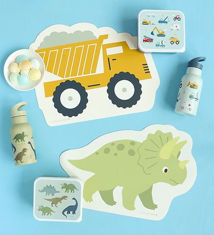 A Little Lovely Company Dækkeserviet - Vinyl - Little Dinosaur