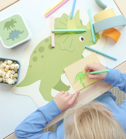 A Little Lovely Company Dækkeserviet - Vinyl - Little Dinosaur