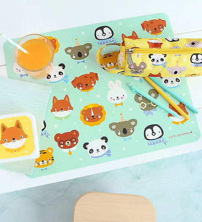 A Little Lovely Company Dækkeserviet - Vinyl - Animal Friends