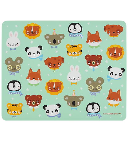 A Little Lovely Company Dækkeserviet - Vinyl - Animal Friends