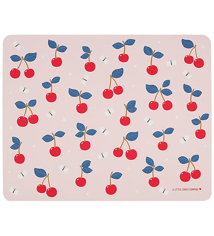 A Little Lovely Company Dækkeserviet - Vinyl - Cherries