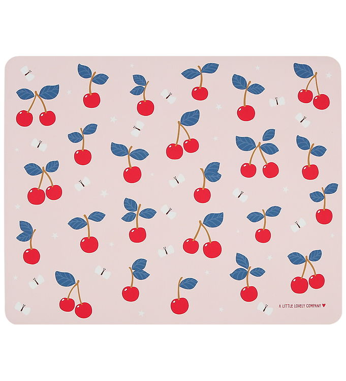A Little Lovely Company Dækkeserviet - Vinyl - Cherries