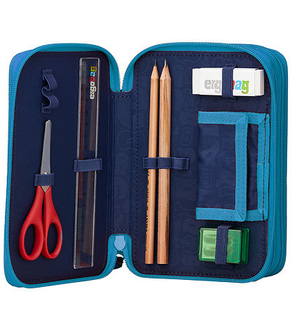 Ergobag Pencil Case w. Contents - Maxi - Bearassic Garden