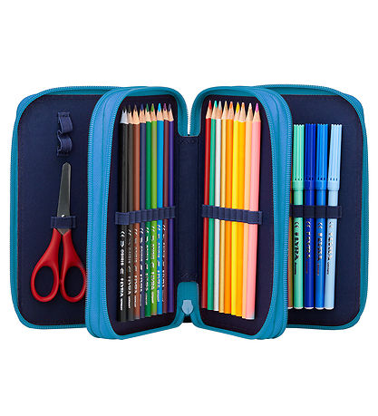 Ergobag Pencil Case w. Contents - Maxi - Bearassic Garden