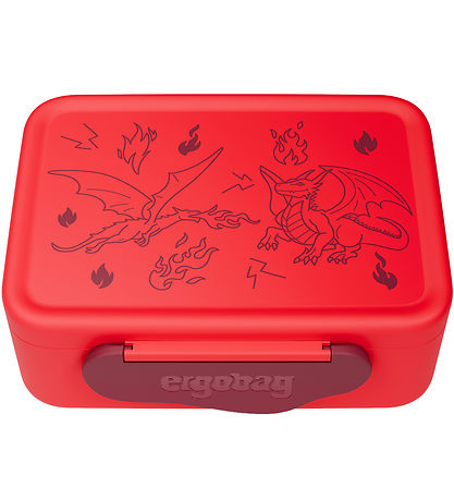Ergobag Lunchbox w. Divider - Dragon