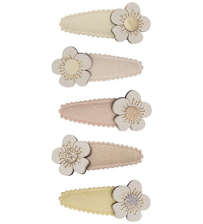 Mimi & Lula Hårspænder - 5-pak - Mini Blossom Peaches and Cream