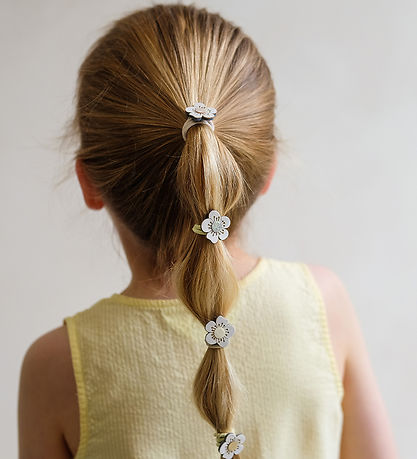 Mimi & Lula Hårelastikker - 6-pak - Mini Blossom Peaches and Cre