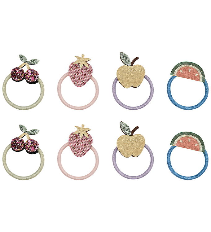 Mimi & Lula Hårelastikker - 8-pak - Mini Fruit Salad Spring on t