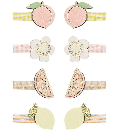 Mimi & Lula Hårspænder - 8-pak - Mini Citrus Peaches and Cream