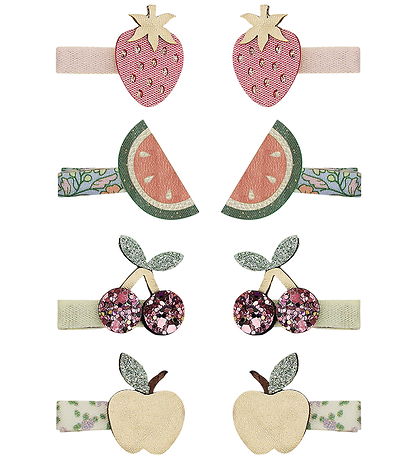Mimi & Lula Hårspænder - 8-pak - Mini Fruit Salad Spring on the 