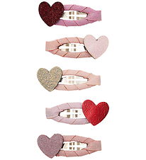 Mimi & Lula Hårspænder - 5-pak - Mini Heart Valentines