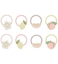 Mimi & Lula Hårelastikker - 8-pak - Mini Citrus Peaches and Crea