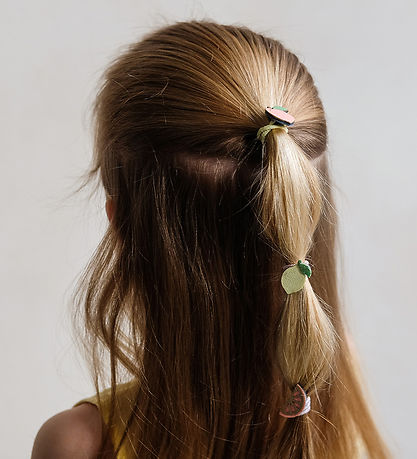 Mimi & Lula Hårelastikker - 8-pak - Mini Citrus Peaches and Crea