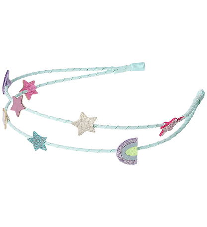 Mimi & Lula Hårbøjle - Dobbelt - Rainbow and Star My Little Unic