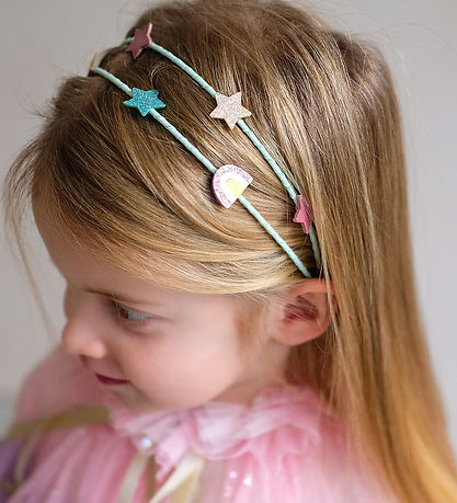 Mimi & Lula Hårbøjle - Dobbelt - Rainbow and Star My Little Unic