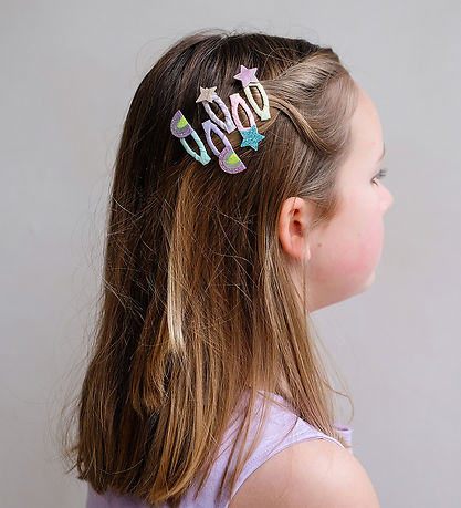 Mimi & Lula Hårspænder - 5-pak - Mini Rainbow and Star My Little
