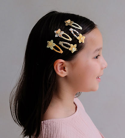 Mimi & Lula Hair Clips - 5-Pack - Mini Daffodil Spring on the Fa