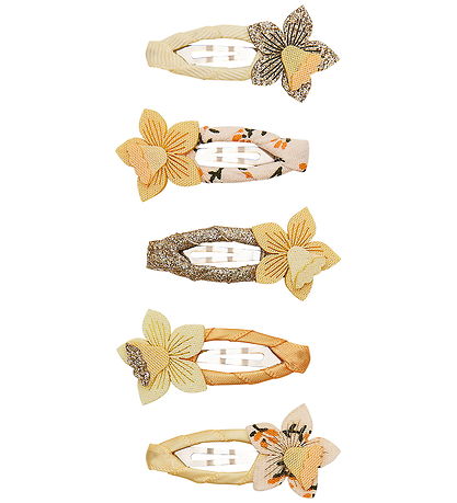Mimi & Lula Hair Clips - 5-Pack - Mini Daffodil Spring on the Fa