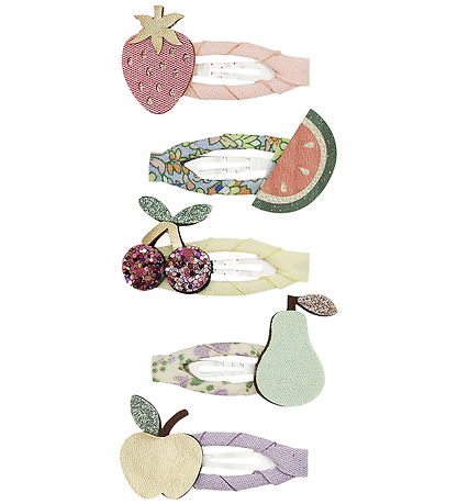 Mimi & Lula Hårspænder - 5-pak - Mini Fruit Salad Spring on the 